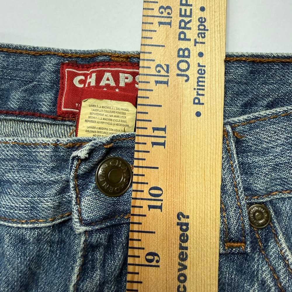 Vintage Chaps Ralph Lauren Denim Mens Jeans Medium Wash Blue Straight Y2K 30x30 - Picture 7 of 10